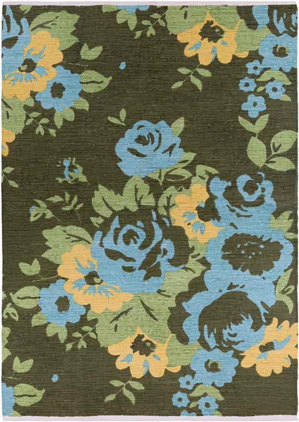DeSoto Modern Green/Brown/Blue Area Rug