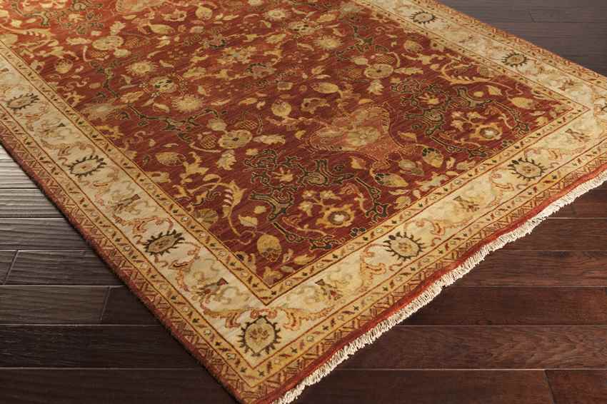 Dillon Traditional Dark Red Area Rug