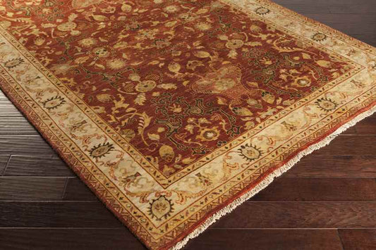 Dillon Traditional Dark Red Area Rug