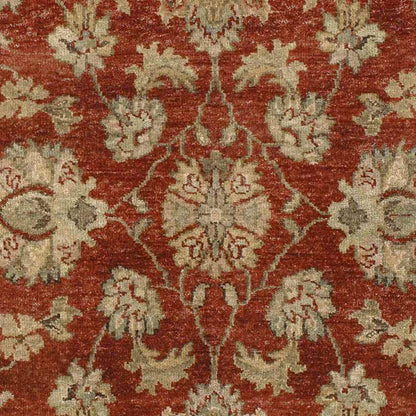 Dooling Traditional Burgundy Area Rug