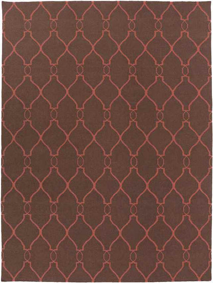 Hendon Modern Brown/Rust Area Rug