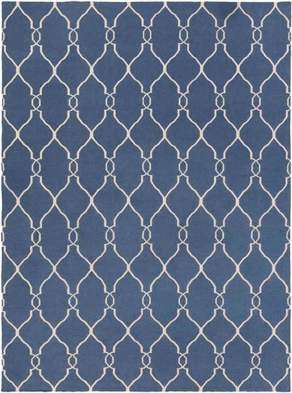 Hendon Modern Blue/Ivory Area Rug