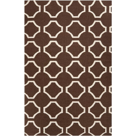 Dunwoody Modern Chocolate Area Rug