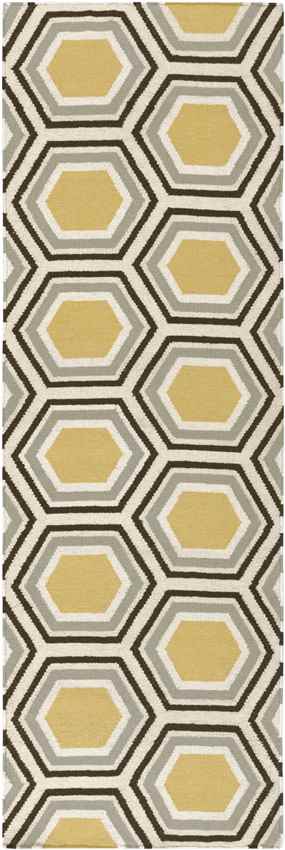 Dutton Modern Beige/Yellow/Black Area Rug