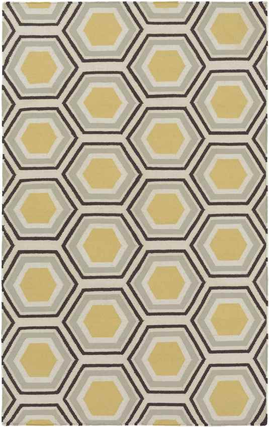 Dutton Modern Beige/Yellow/Black Area Rug