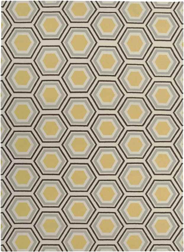 Dutton Modern Beige/Yellow/Black Area Rug