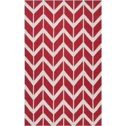 Dyer Modern Red Area Rug