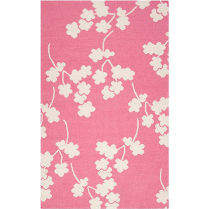 Eads Modern Flamingo Pink Area Rug