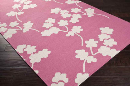 Eads Modern Flamingo Pink Area Rug