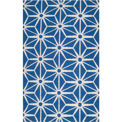 Dyess Modern Blue Area Rug