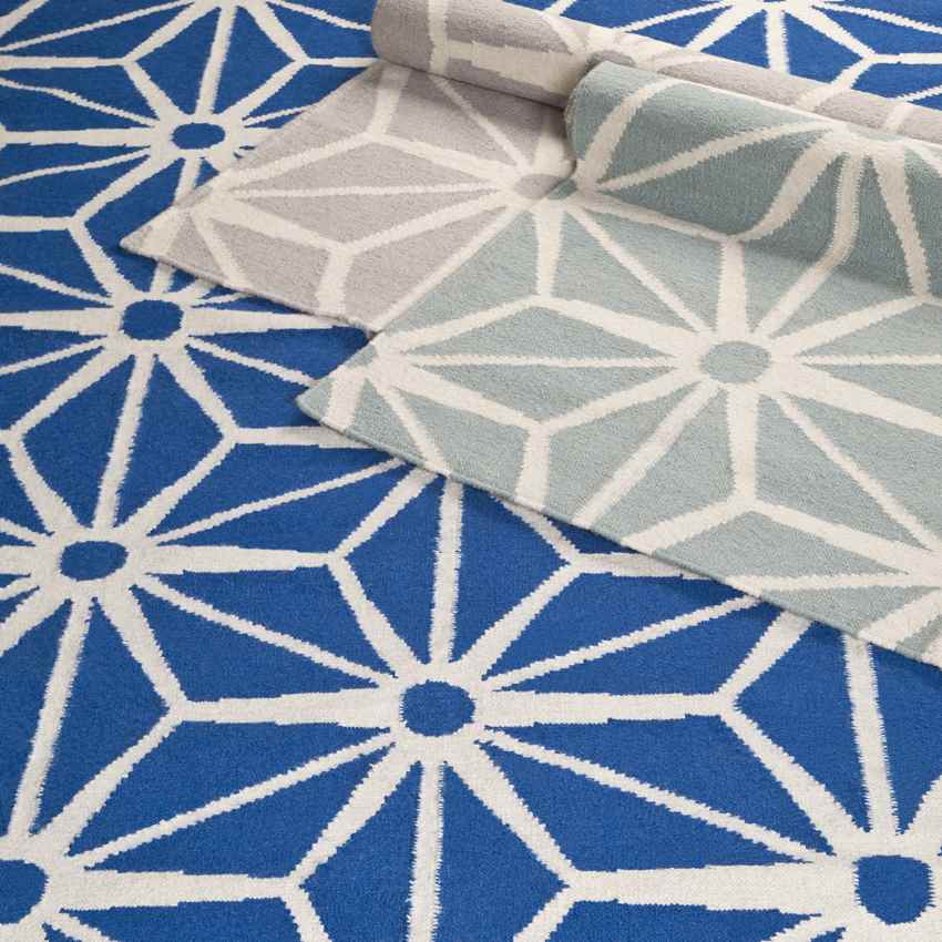 Dyess Modern Blue Area Rug