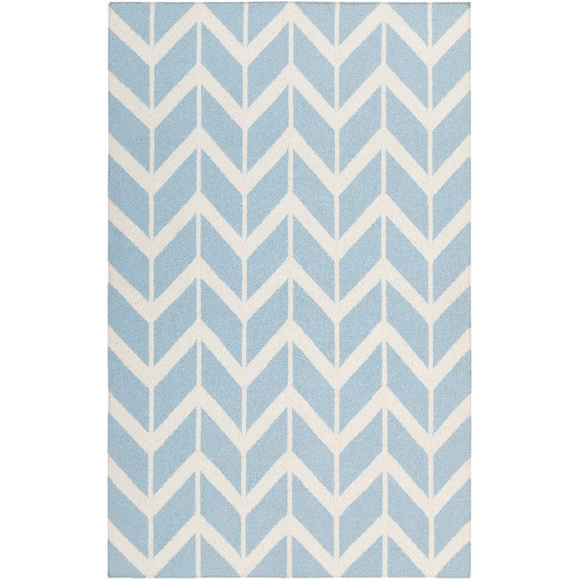 Dyer Modern Blue/White Area Rug