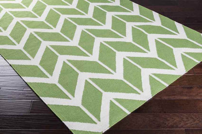 Dyer Modern Green/White Area Rug