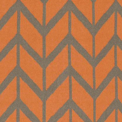 Dyer Modern Burnt Orange Area Rug