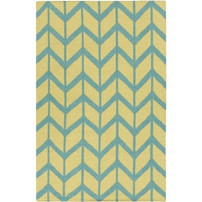 Dyer Modern Teal Blue Area Rug