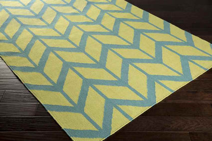 Dyer Modern Teal Blue Area Rug
