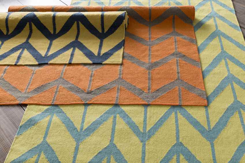 Dyer Modern Teal Blue Area Rug