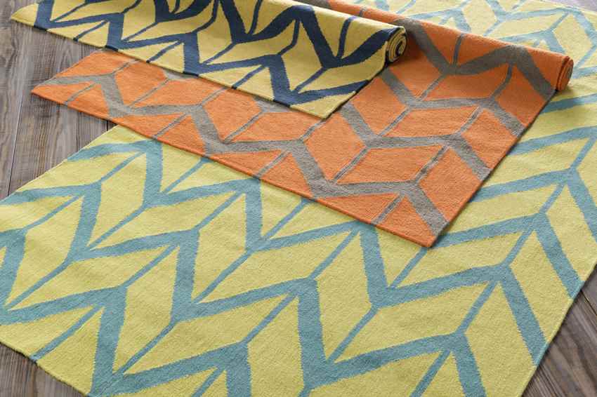 Dyer Modern Teal Blue Area Rug