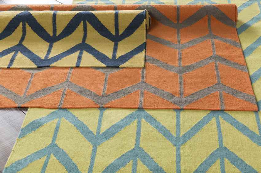 Dyer Modern Teal Blue Area Rug