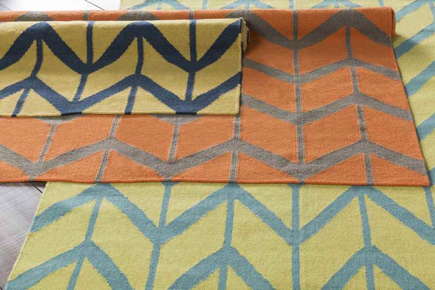 Dyer Modern Teal Blue Area Rug