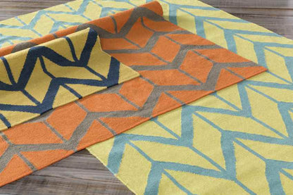 Dyer Modern Teal Blue Area Rug