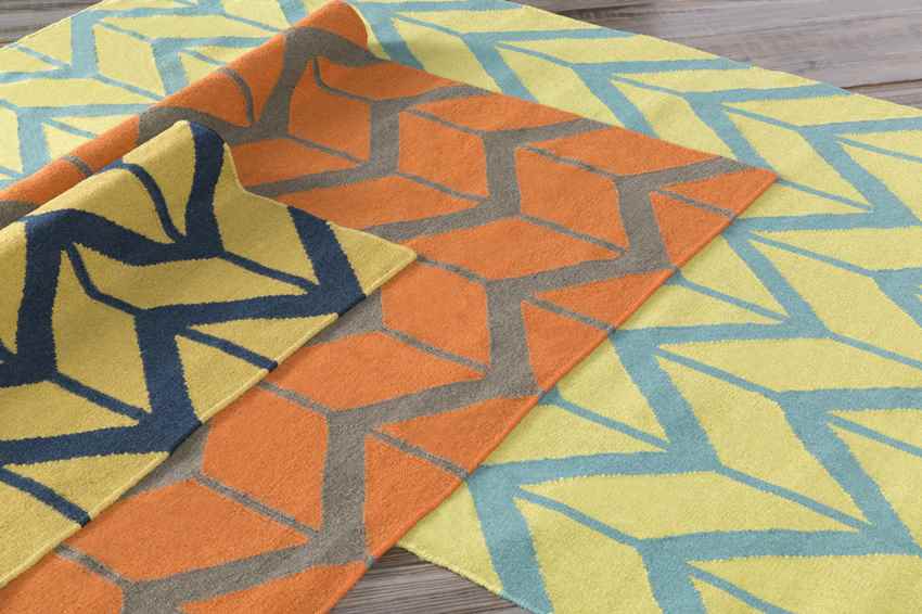 Dyer Modern Teal Blue Area Rug