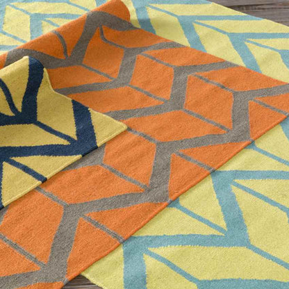 Dyer Modern Teal Blue Area Rug