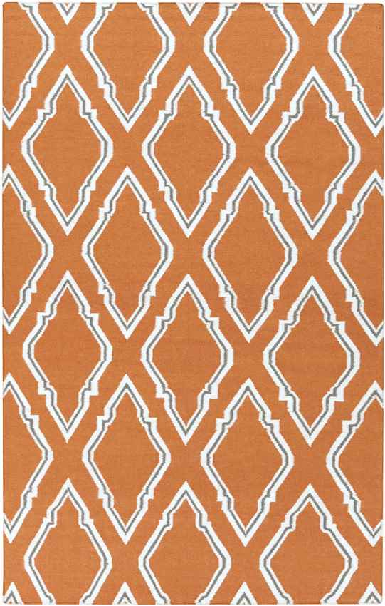 Duval Modern Burnt Orange Area Rug