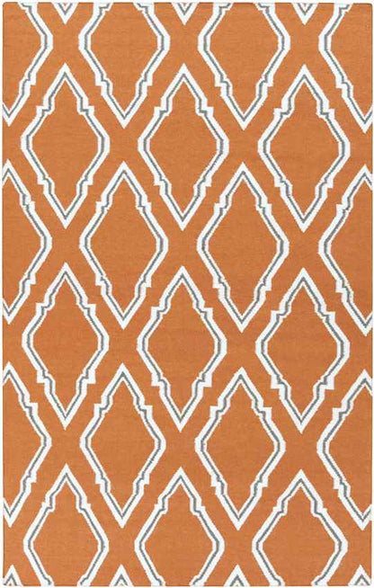 Duval Modern Burnt Orange Area Rug