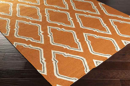 Duval Modern Burnt Orange Area Rug