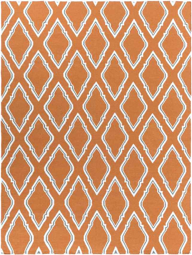 Duval Modern Burnt Orange Area Rug