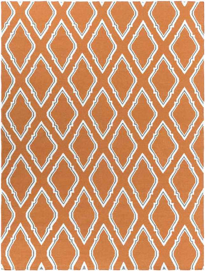 Duval Modern Burnt Orange Area Rug