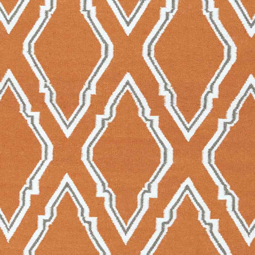 Duval Modern Burnt Orange Area Rug