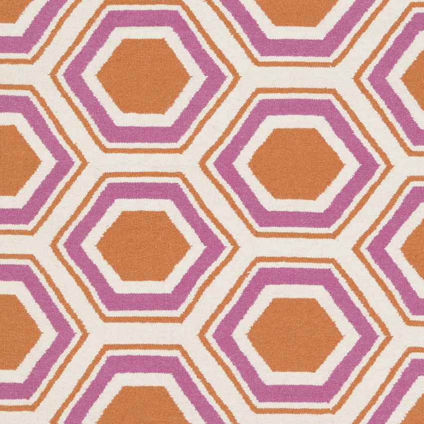 Dutton Modern Orange/White Area Rug