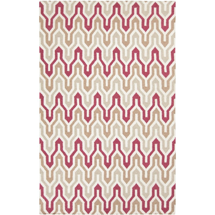 Earle Modern Gray/Maroon Area Rug