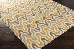 Earle Modern Brown Area Rug