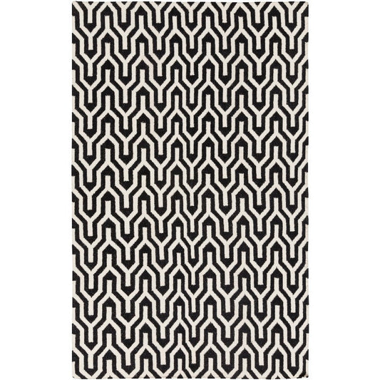 Eagle Modern Ivory/Black Area Rug