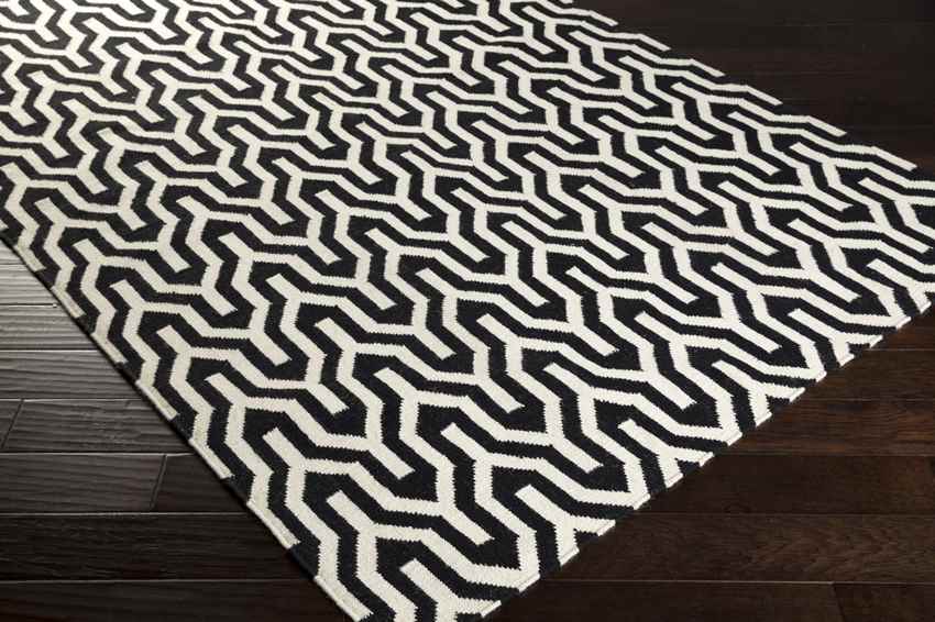 Eagle Modern Ivory/Black Area Rug
