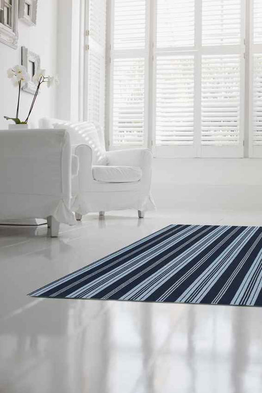 Eastvale Modern Navy/Slate Area Rug