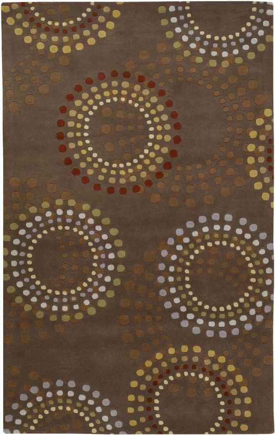 Elba Modern Chocolate/Gold Area Rug