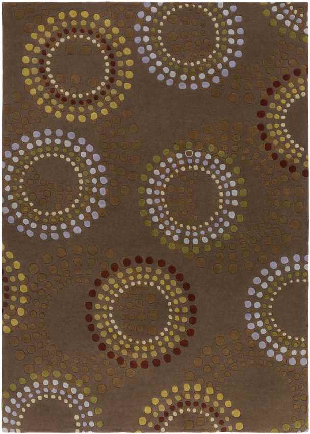 Elba Modern Chocolate/Gold Area Rug