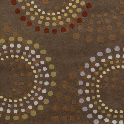 Elba Modern Chocolate/Gold Area Rug