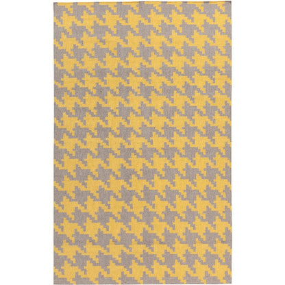Elkmont Modern Gray/Yellow Area Rug
