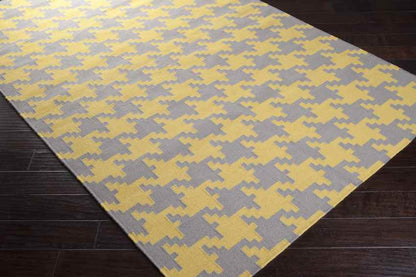 Elkmont Modern Gray/Yellow Area Rug