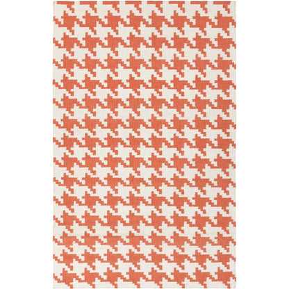 Elkmont Modern Rust / Ivory Contemporary Area Rug