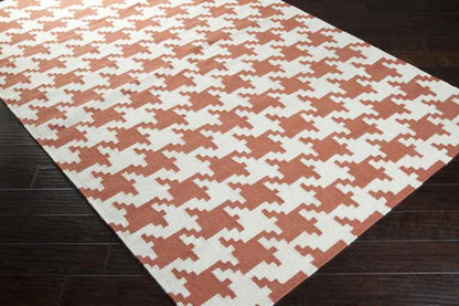 Elkmont Modern Rust / Ivory Contemporary Area Rug