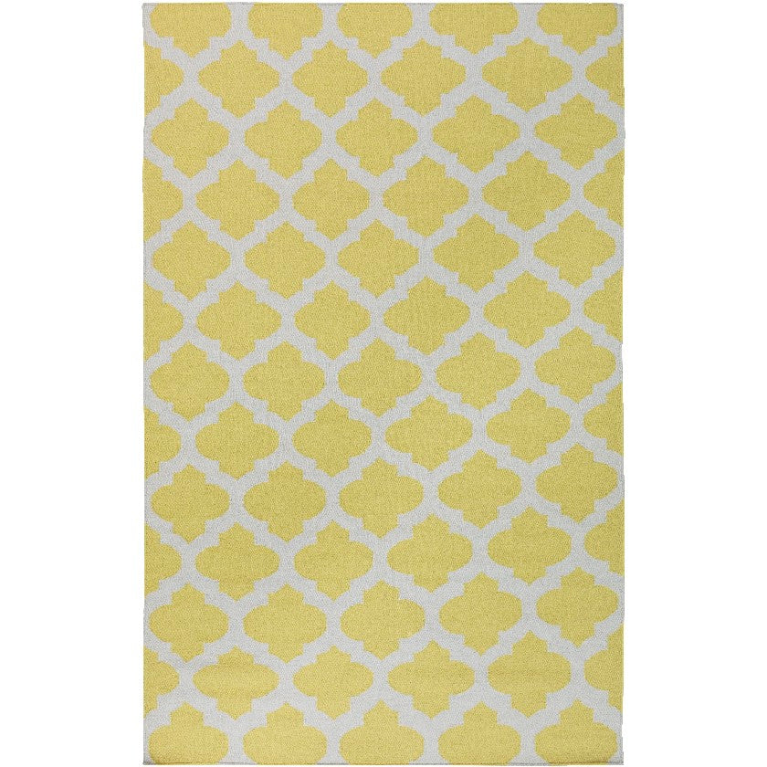 Wigton Cottage Lime/Light Gray Area Rug