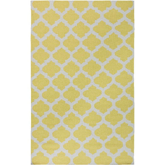 Wigton Cottage Lime/Light Gray Area Rug