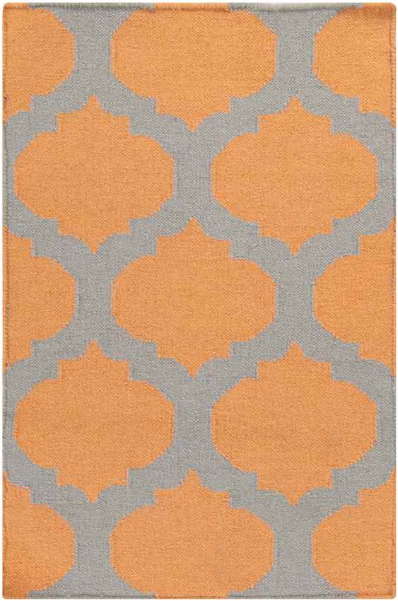 Wigton Cottage Orange/Gray Area Rug