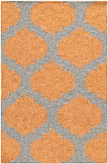 Wigton Cottage Orange/Gray Area Rug